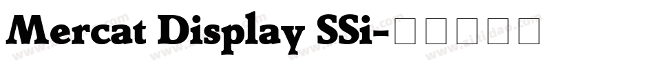 Mercat Display SSi字体转换